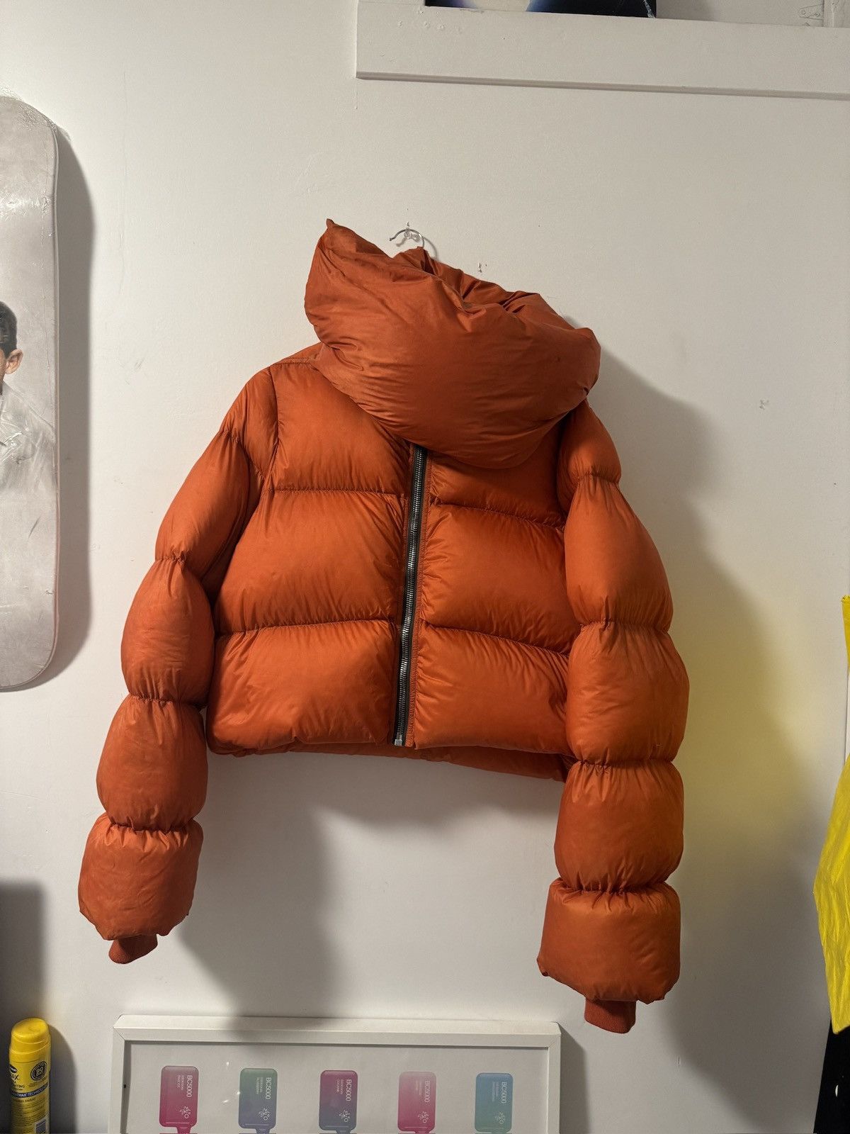 Rick owens wrap around puffer jacket