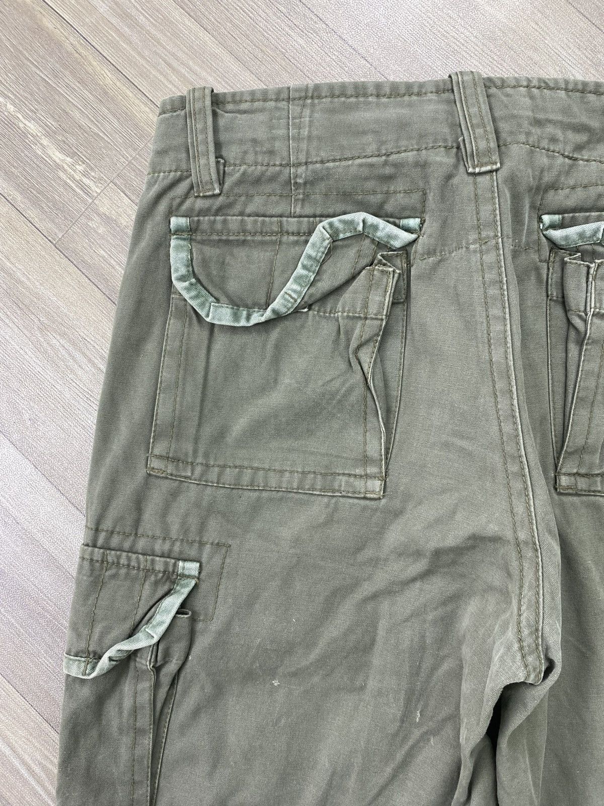 If Six Was Nine Vintage Abercrombie and Fitch 3D Bondage Military Army Cargo Size US 34 / EU 50 - 14 Thumbnail