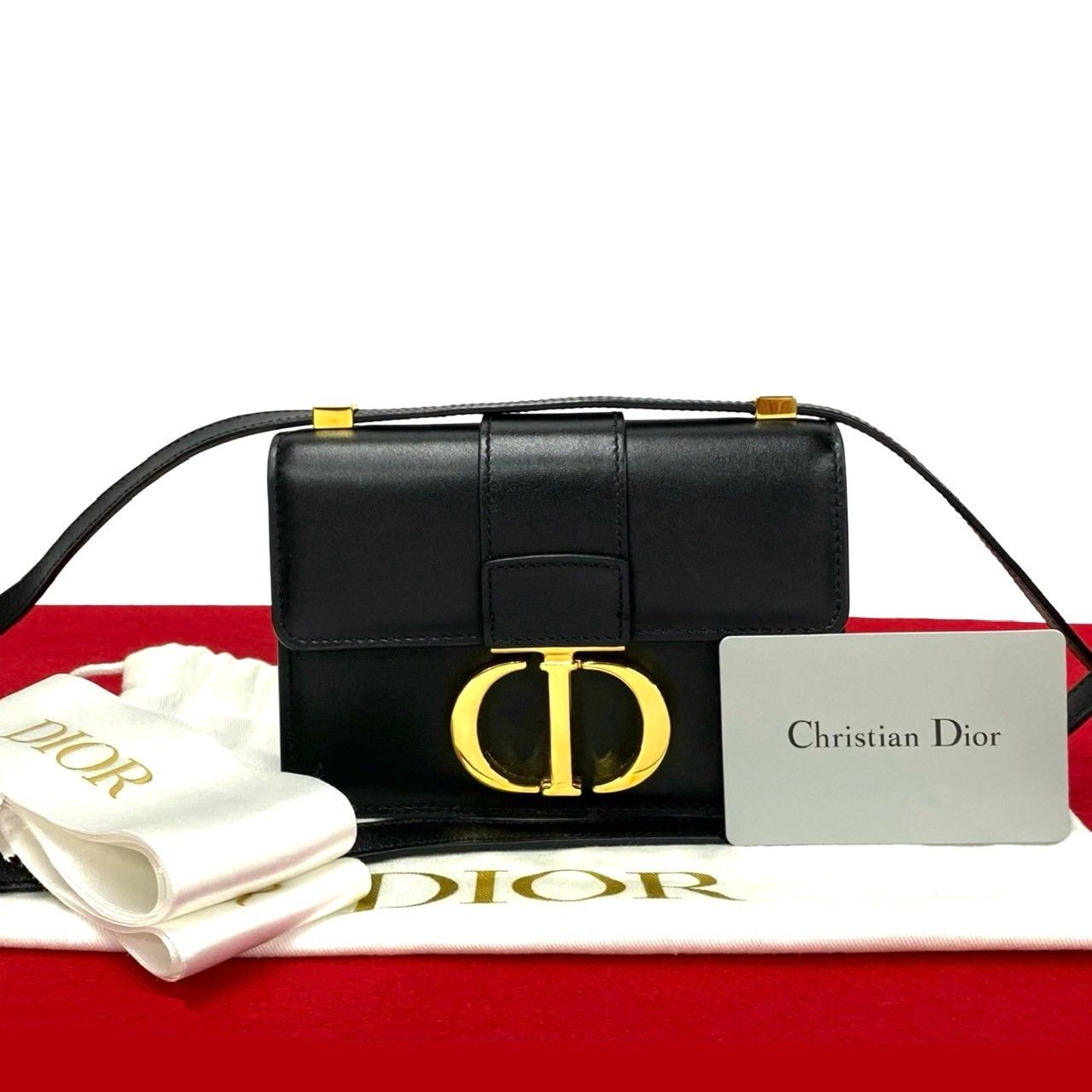 Dior Dior Christian Dior Montaigne Calf Leather Mini Shoulder Bag Leather Shoulder Bag DUTY FREE for USA Size ONE SIZE - 1 Thumbnail