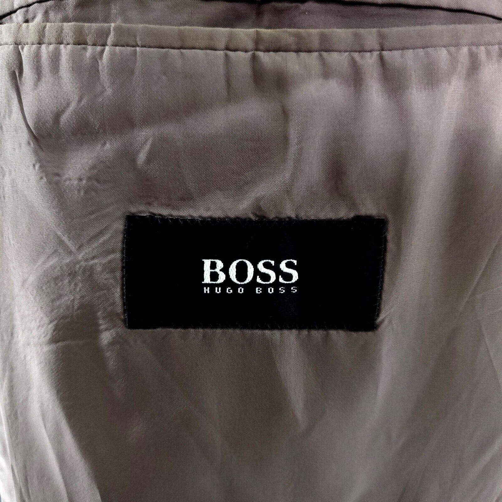 Hugo Boss Hugo Boss Einstein Wool 3 Button Blazer 48L Gray Blue Basket Size 48L - 8 Thumbnail