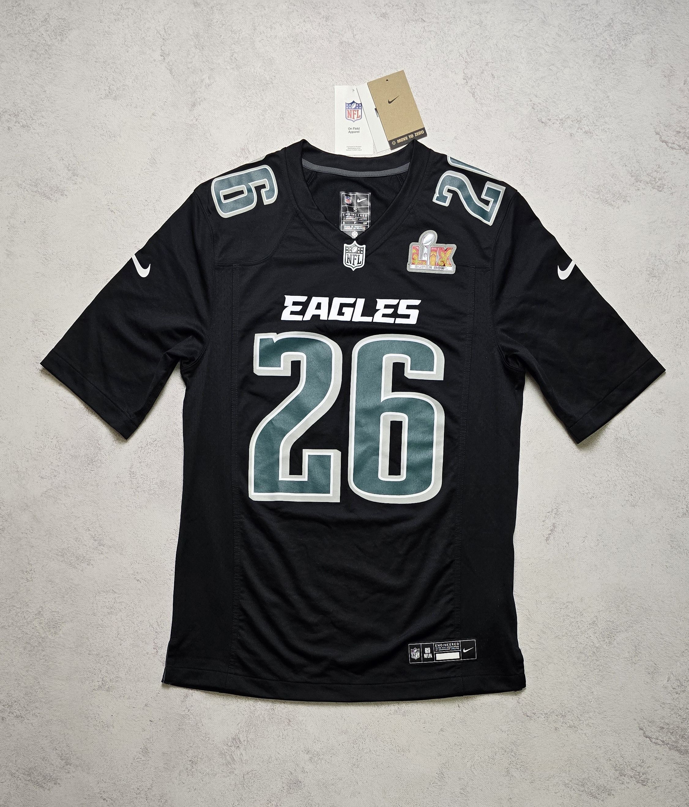 Nike Saquon Barkley Eagles Nike Super Bowl LIX Champions Jersey Size US S / EU 44-46 / 1 - 1 Thumbnail