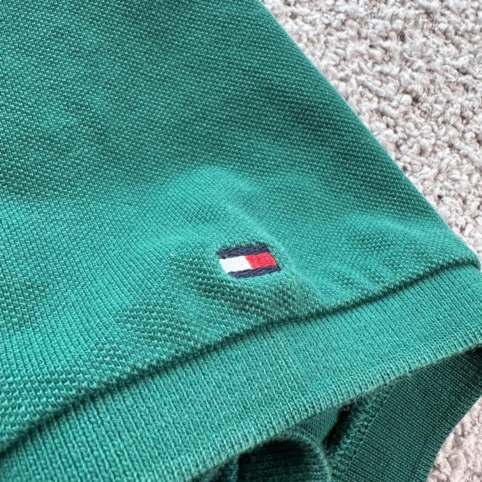 Tommy Hilfiger Tommy Hilfiger Men's Green Regular Fit Polo Shirt XL Logo Size US XL / EU 56 / 4 - 8 Thumbnail