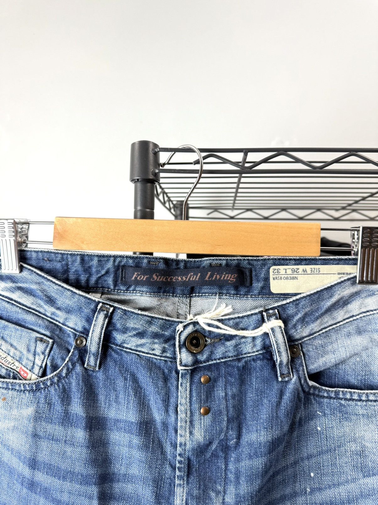 Diesel Vintage Diesel Archive Denim Pants Designer Y2K Affiction Size US 26 / EU 42 - 7 Thumbnail