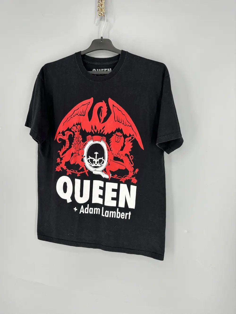 Band Tees Vtg Queen + Adam Lambert Live in Concert Tee Punk Rock Band Size US L / EU 52-54 / 3 - 3 Thumbnail