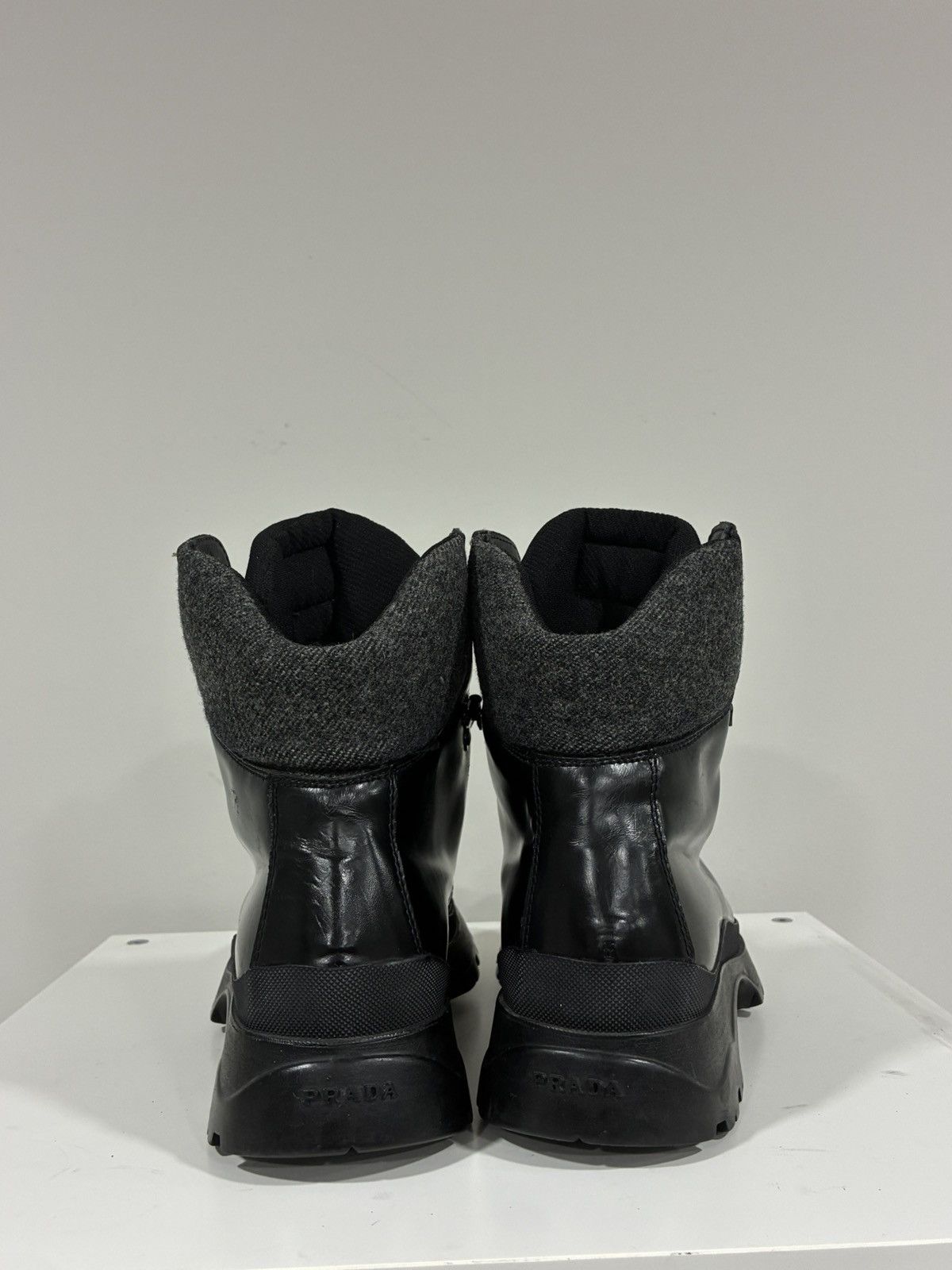 Prada Leather Hiking Boot size 6 USA 8 EU 41 Size US 8 / EU 41 - 9 Thumbnail