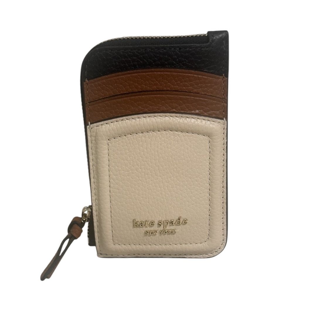 Kate Spade New York Knott Pebbled Leather Zip Card Holder