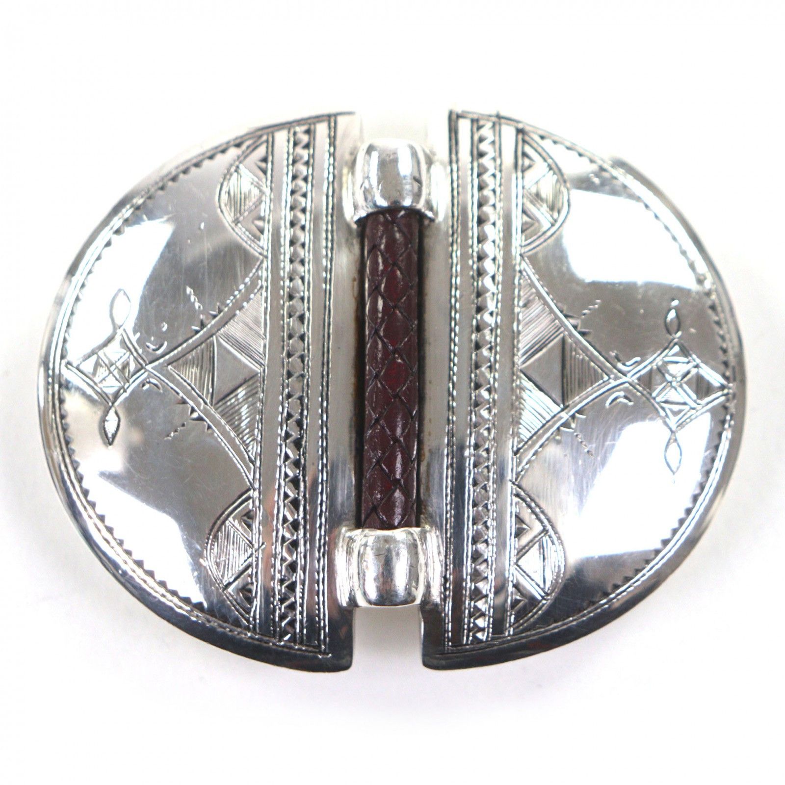 Hermes Hermes Hermès 925 Silver Leather Belt Precious Metal Belt DUTY FREE for USA Size ONE SIZE - 1 Thumbnail