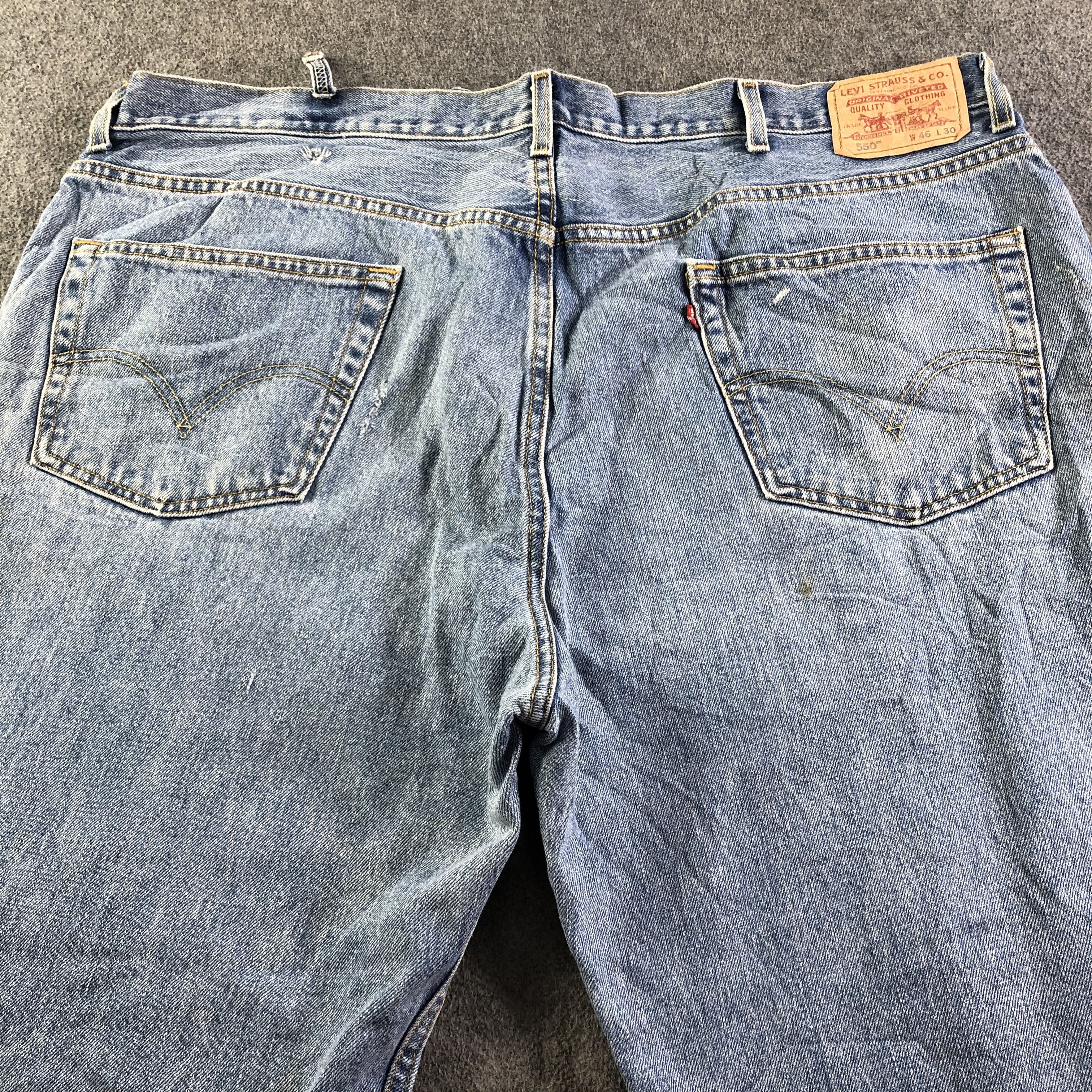 Levi's Vintage Blue Wash Levis 550 Jeans-J4152 Size US 44 / EU 60 - 4 Thumbnail