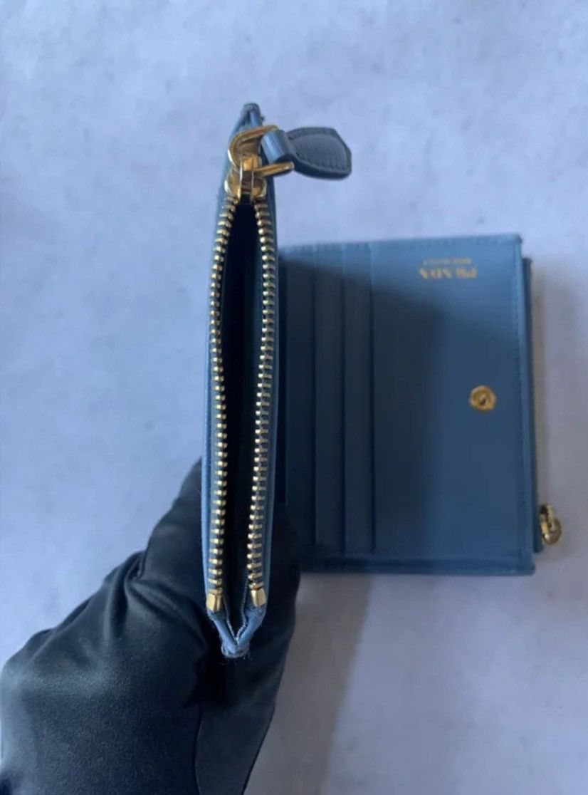 Prada Prada light blue leather wallet Size ONE SIZE - 6 Thumbnail