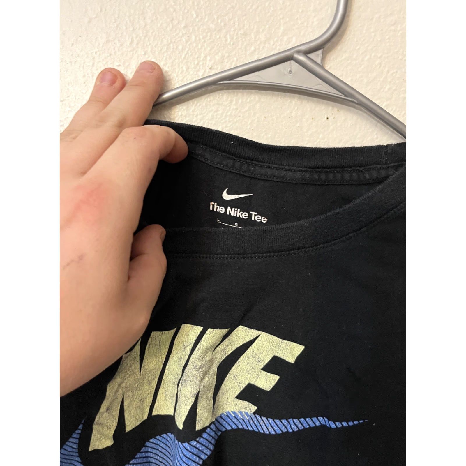Nike Nike T-Shirt Mens Large Black Short Sleeve Crewneck Logo Dri-FIT Tee Size US L / EU 52-54 / 3 - 2 Thumbnail