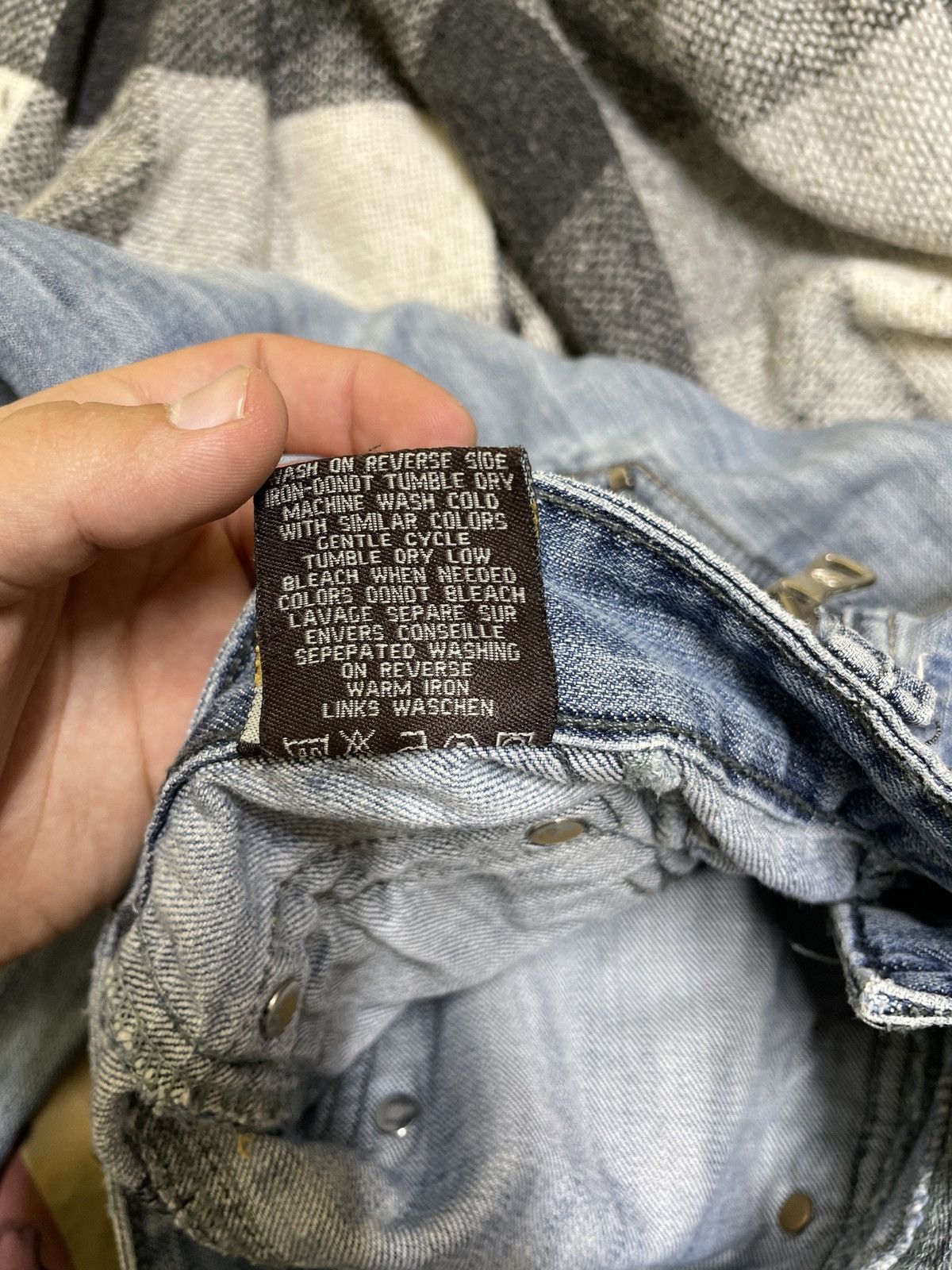 If Six Was Nine × Japanese Brand × Le Grande Bleu (L.G.B.) Y2K Distress Cuffs Denim IFSIXWASNINE Style Size US 33 - 15 Thumbnail