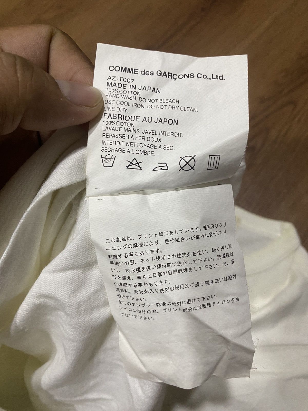 Comme des Garcons × Japanese Brand × Vintage Vintage PLAY Comme Des Garcon Spellout Tee AD2002 Size S / US 4 / IT 40 - 4 Thumbnail