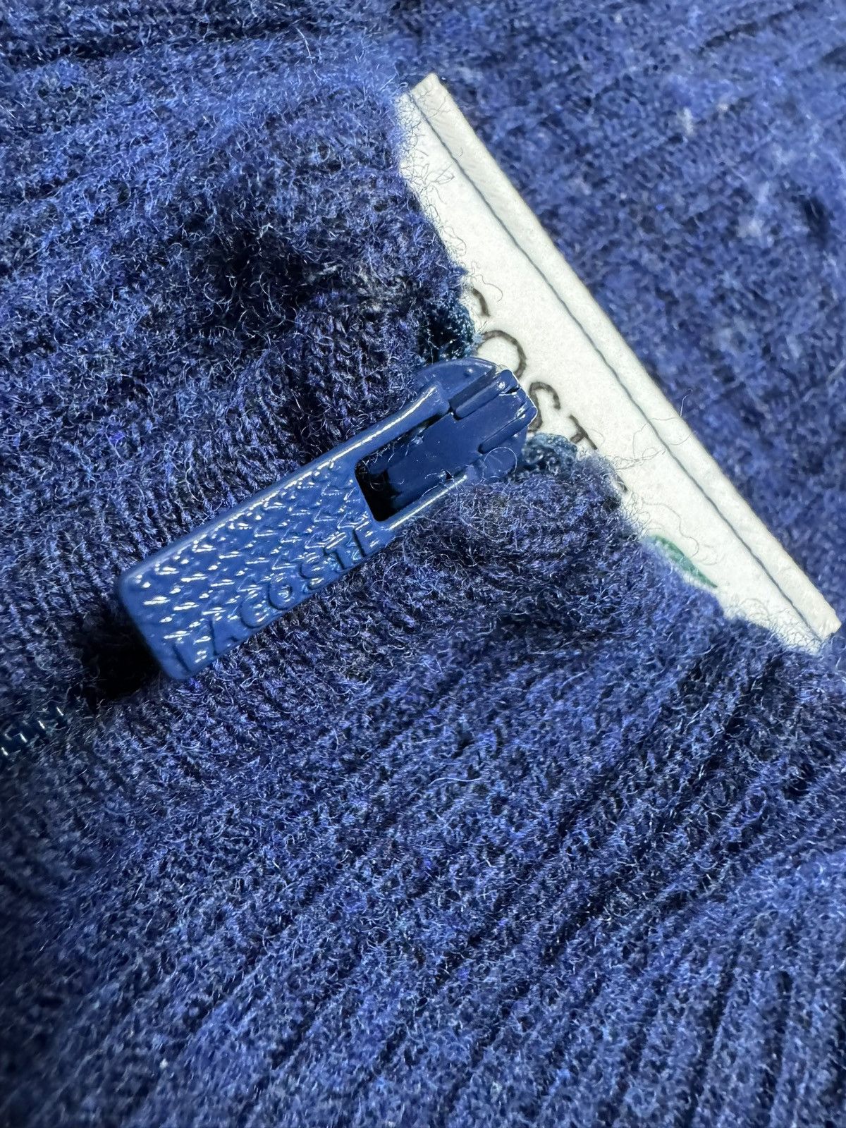 Lacoste Lacoste 1/4 Zip Wool Sweater Blue Size XL Size US XL / EU 56 / 4 - 5 Thumbnail