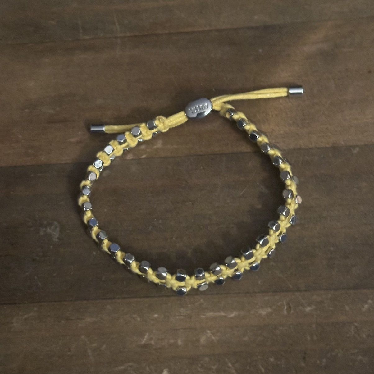 Fossil Fossil yellow woven adjustable cord bracelet Size ONE SIZE - 6 Thumbnail