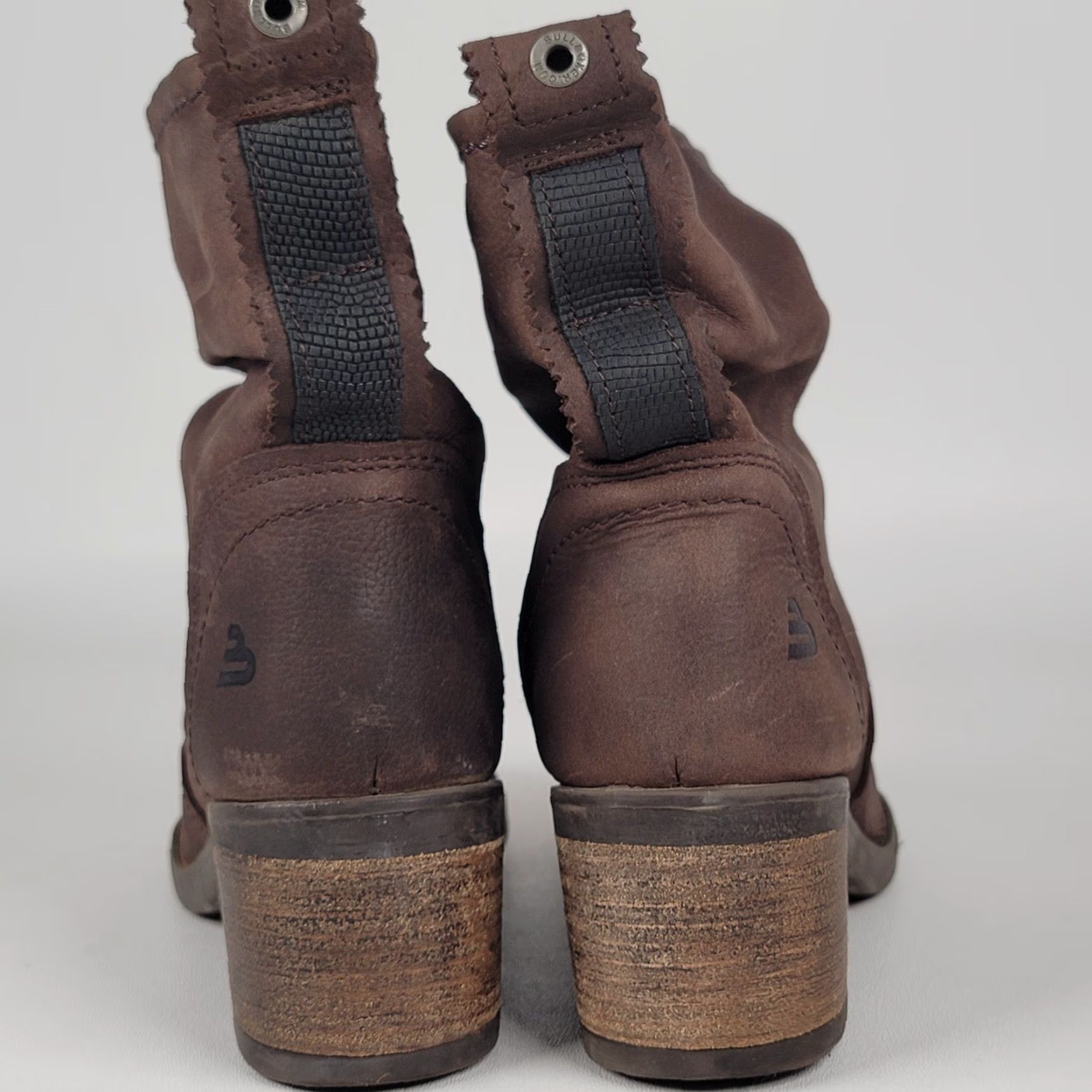 Bullboxer BULL BOXER Boots Chelsea Ankle Pull On Slouch Leather Brown 6 M Women Portugal Size US 6 / IT 36 - 7 Thumbnail