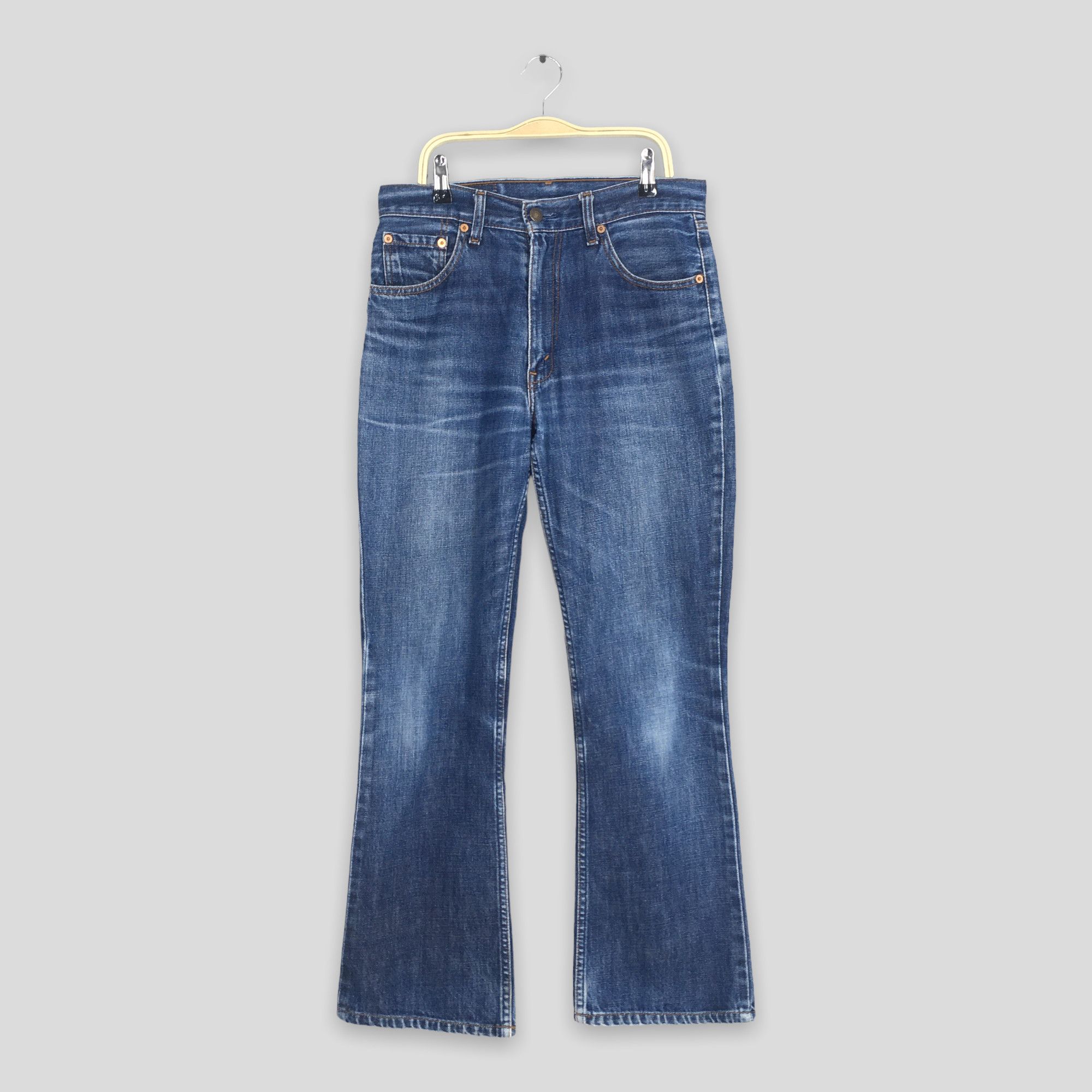 image of Size 29X29 Vintage 90's Levi's 518 Bootcut Wide Leg Jeans in Blue, Men's