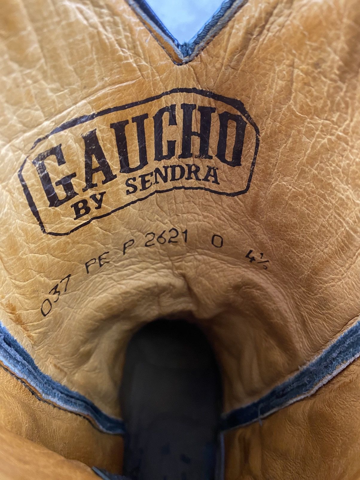 Sendra Sendra Premium Gaucho Leather Cowboy Western Boots Size 37.5 Size US 7.5 / IT 37.5 - 3 Thumbnail