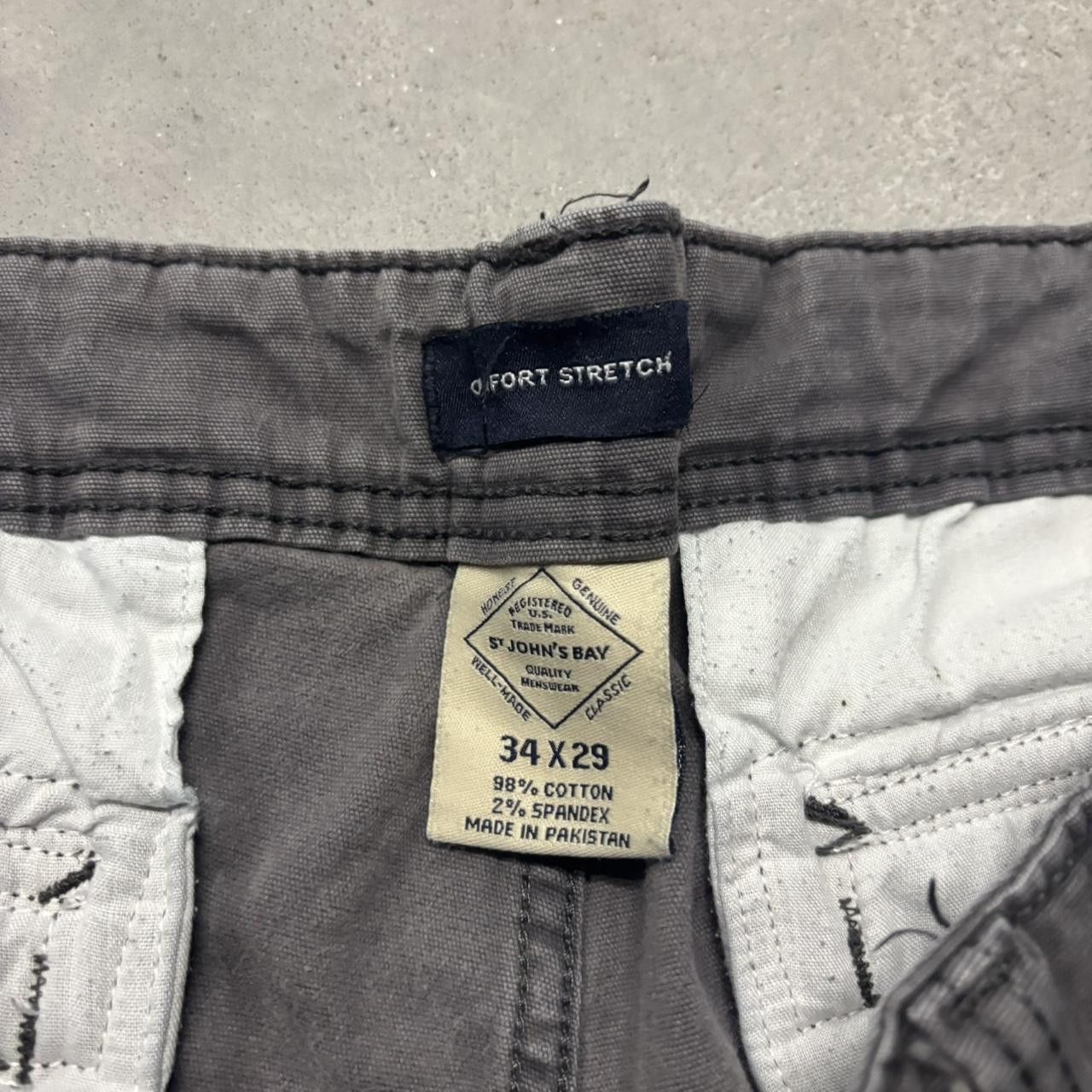 Japanese Brand × Vintage Crazy Vintage Y2K/2000s Grey Skater Streetwear Cargo Pants! Size US 34 / EU 50 - 8 Thumbnail