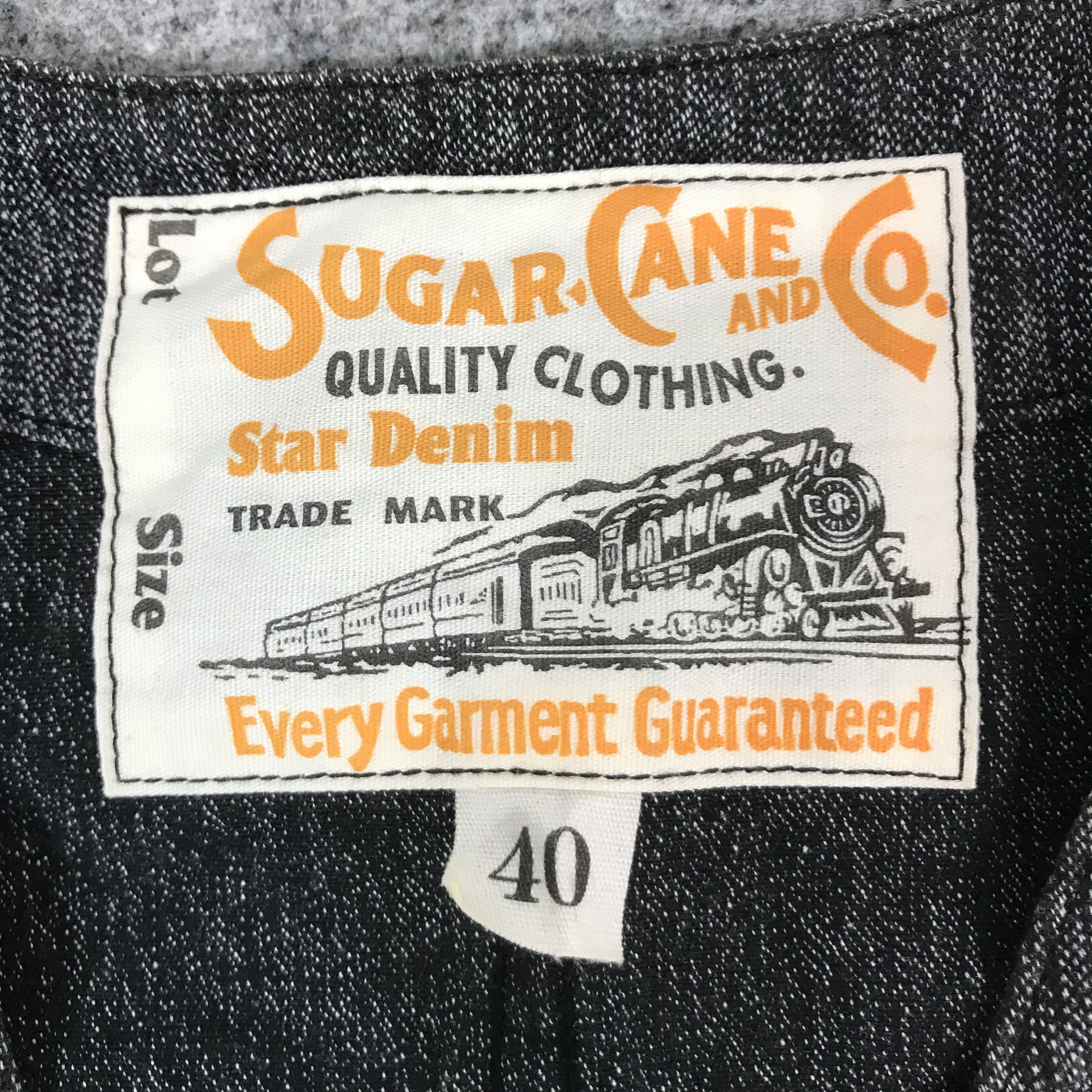 Sugar Cane TOYO ENTERPRISERS SUGAR CANE DENIM VEST K68B12 Size US M / EU 48-50 / 2 - 7 Thumbnail