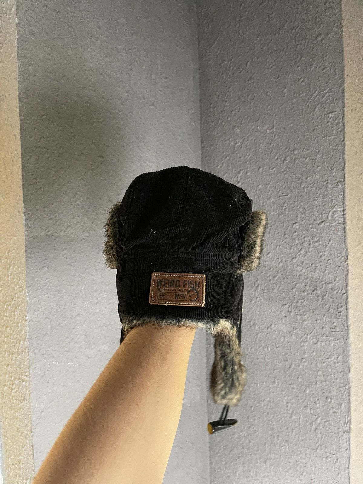 Japanese Brand × Vintage Y2K Faux Fur Ushanka Vintage Fuzzy Warm Trapper Cross Hat Size ONE SIZE - 3 Thumbnail
