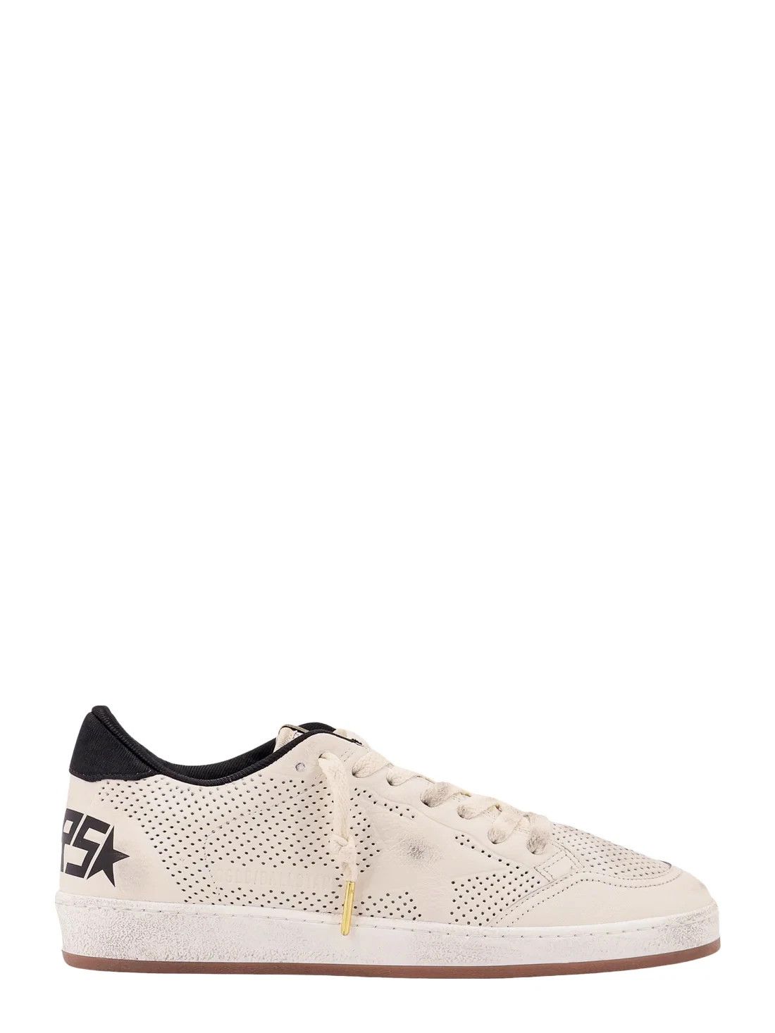 GOLDEN GOOSE Ball Star Men's W/B Leather Sneakers New