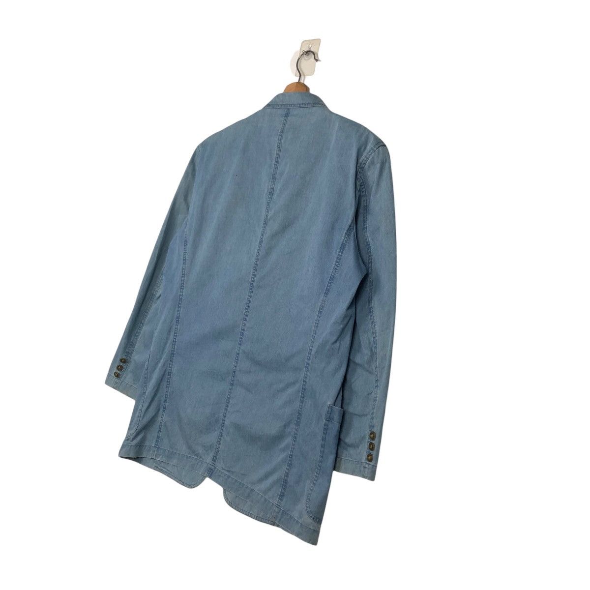 Burberry 📌Vintage Chore Work Denim Jacket Burberrys Double Breast Size US M / EU 48-50 / 2 - 11 Thumbnail