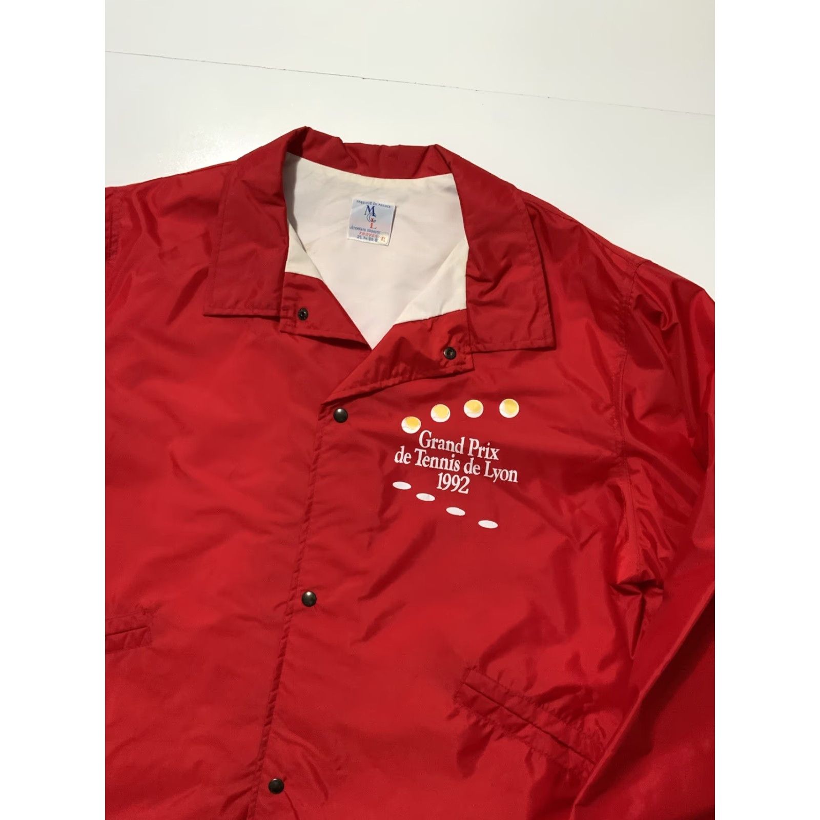 Vintage VINTAGE 1992 Grand Prix De Tennis De Lyon ATP Open Windbreaker Jacket XL Sz. XL Size US XL / EU 56 / 4 - 3 Thumbnail