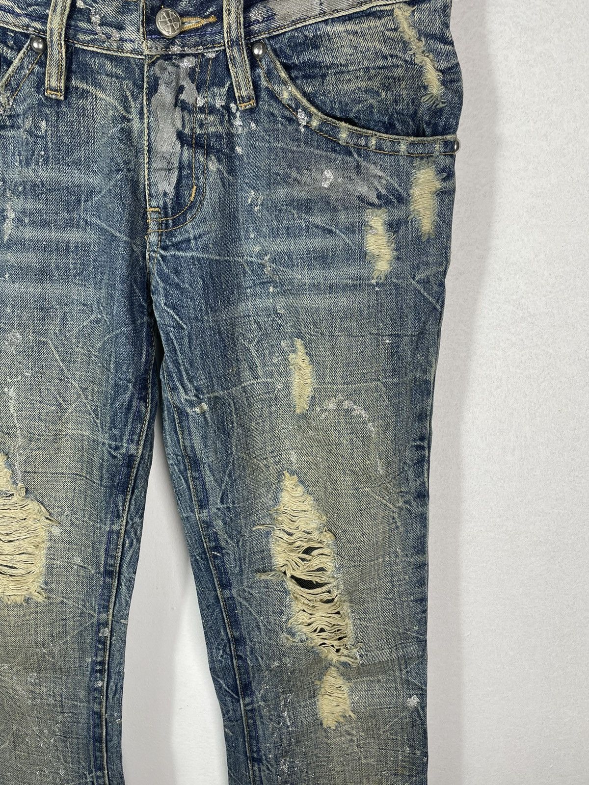 Japanese Brand Very Rare Midas Japanese Design Art Jeans Size US 31 - 3 Thumbnail