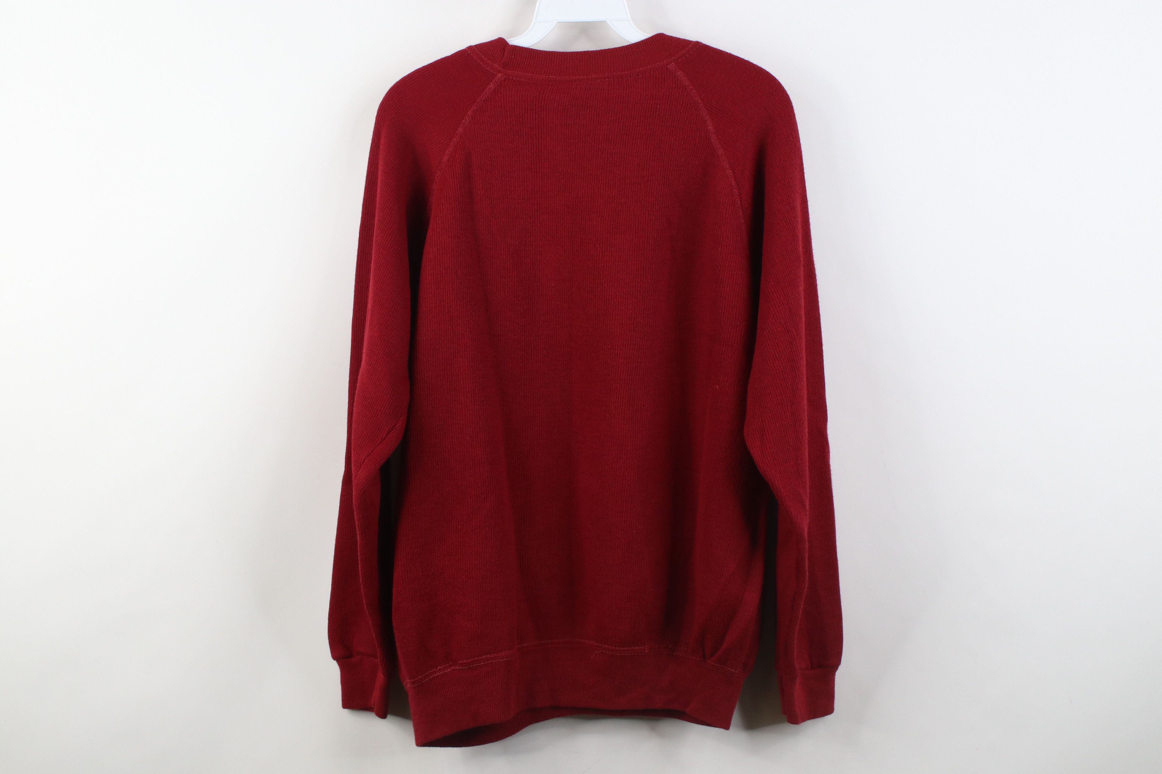 Vintage Vintage 60s 70s Streetwear Ribbed Knit Raglan Sweatshirt USA Size US XL / EU 56 / 4 - 9 Thumbnail