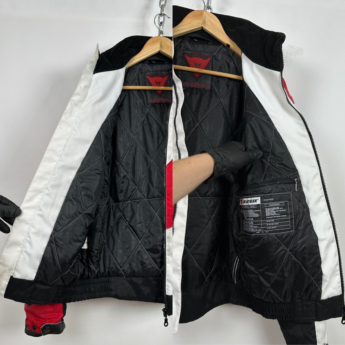 Dainese 90s Vintage Dainese Nylon Moto Racing Jacket / Vest Size US M / EU 48-50 / 2 - 20 Thumbnail