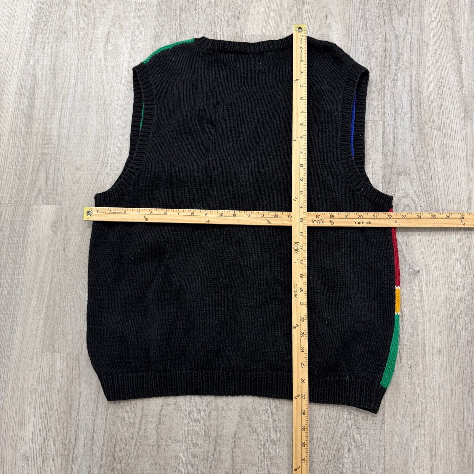 Vintage Croft & Barrow Teacher Sweater Vest Cardigan XL 90s
