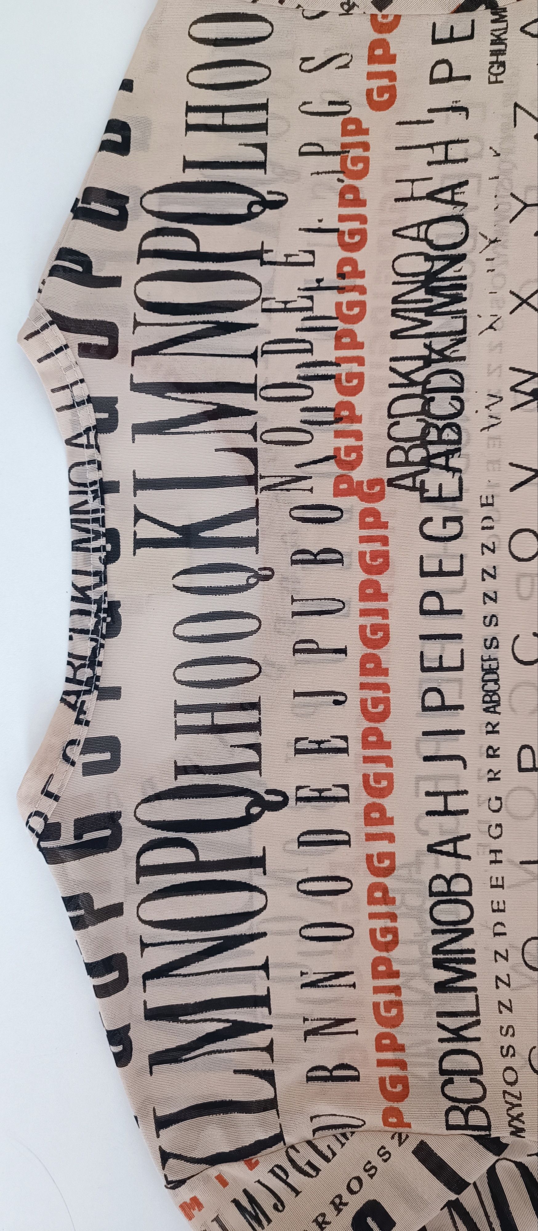 Jean Paul Gaultier Fall 1995 - Iconic letters lycra top Size US M / EU 48-50 / 2 - 21 Thumbnail