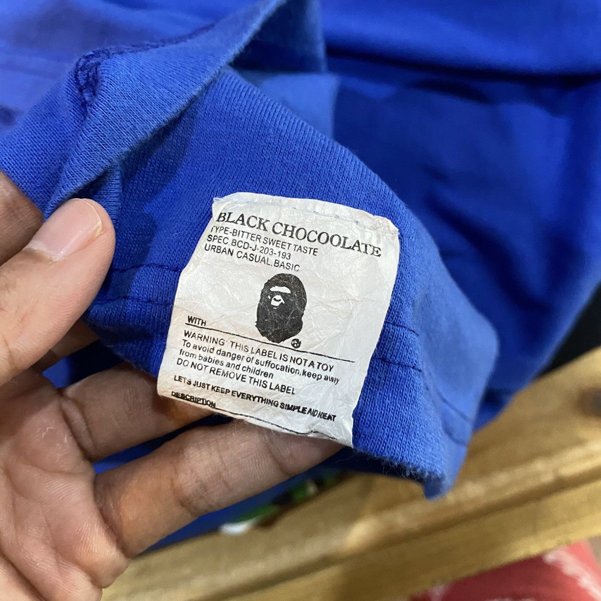 Bape × CHOCOOLATE BAPE X CHOCOOLATE RARE BIG LOGO TEE Size US L / EU 52-54 / 3 - 10 Thumbnail