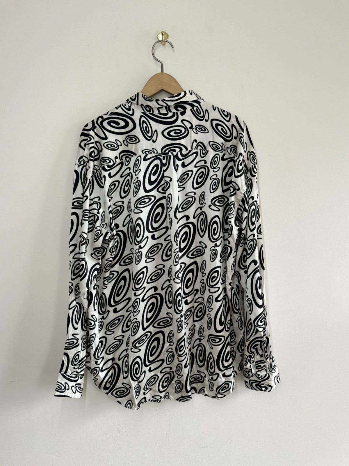 Stussy Stüssy Swirly S Silk Shirt XL 100% Silk Camp Collar Size US XL / EU 56 / 4 - 4 Thumbnail