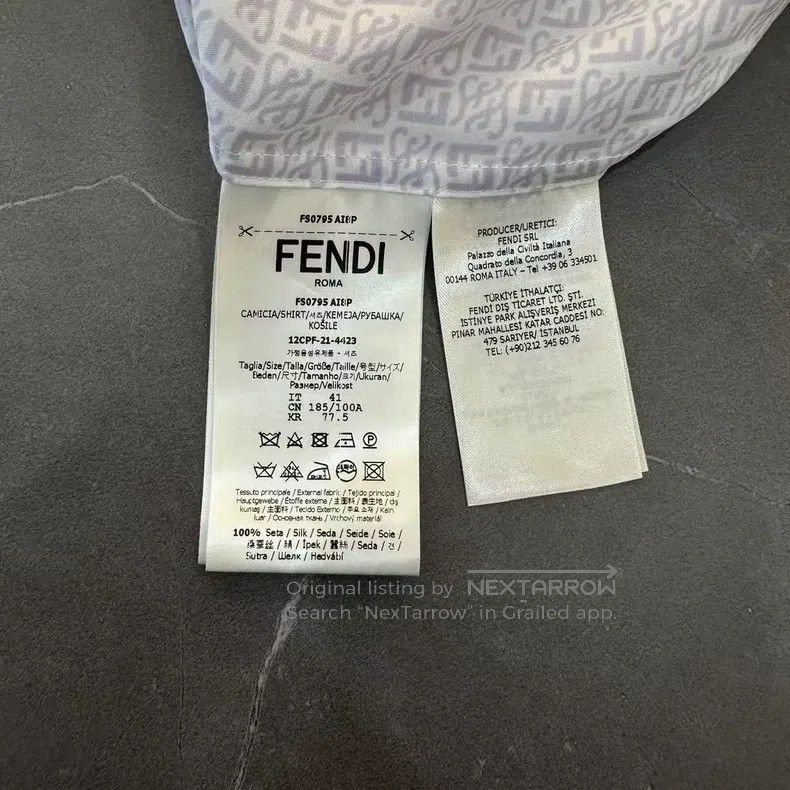 Fendi Fendi size 41 Full print shirt Size US L / EU 52-54 / 3 - 6 Thumbnail