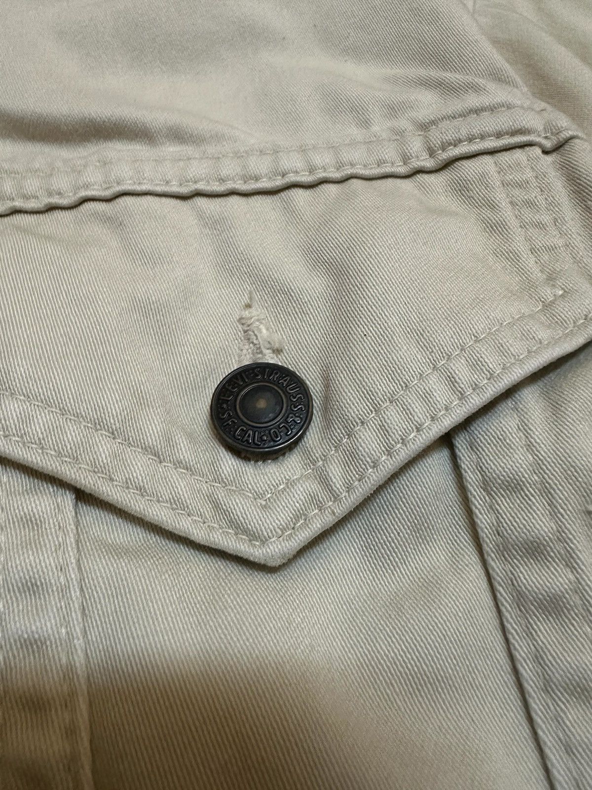 Levi's Vintage Levis White Trucker Jacket Size US M / EU 48-50 / 2 - 8 Thumbnail