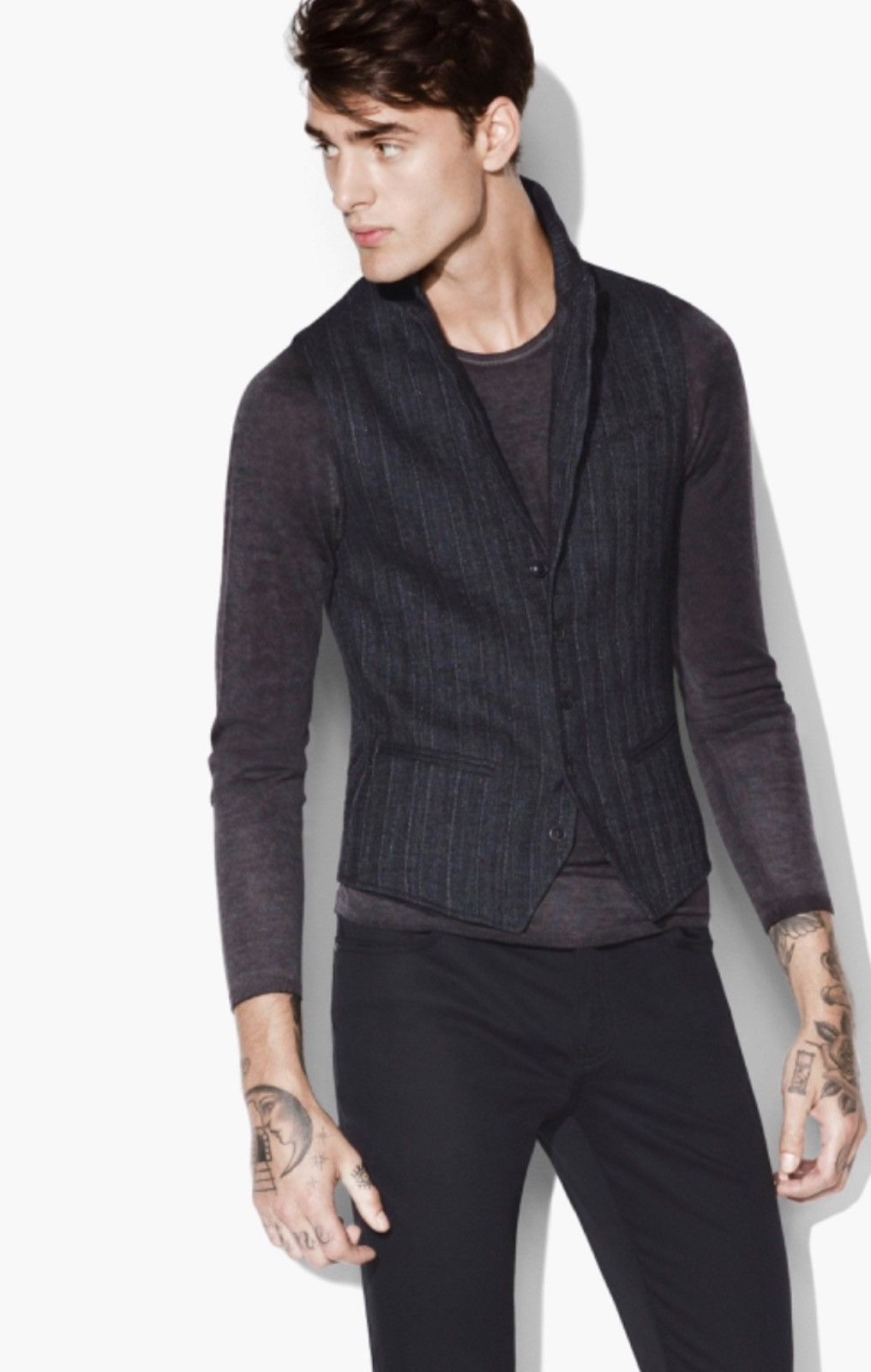 John Varvatos Wire leak lapel vest. 50 Size US M / EU 48-50 / 2 - 1 Thumbnail
