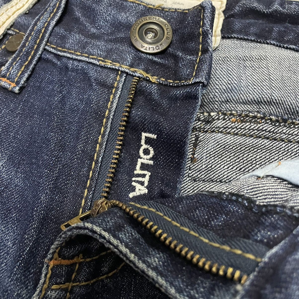 Hysteric Glamour 🇯🇵 CONCERT CLUB BY LOLITA BUCKLE WASHED DENIM PANTS Size 30" / US 8 / IT 44 - 14 Thumbnail