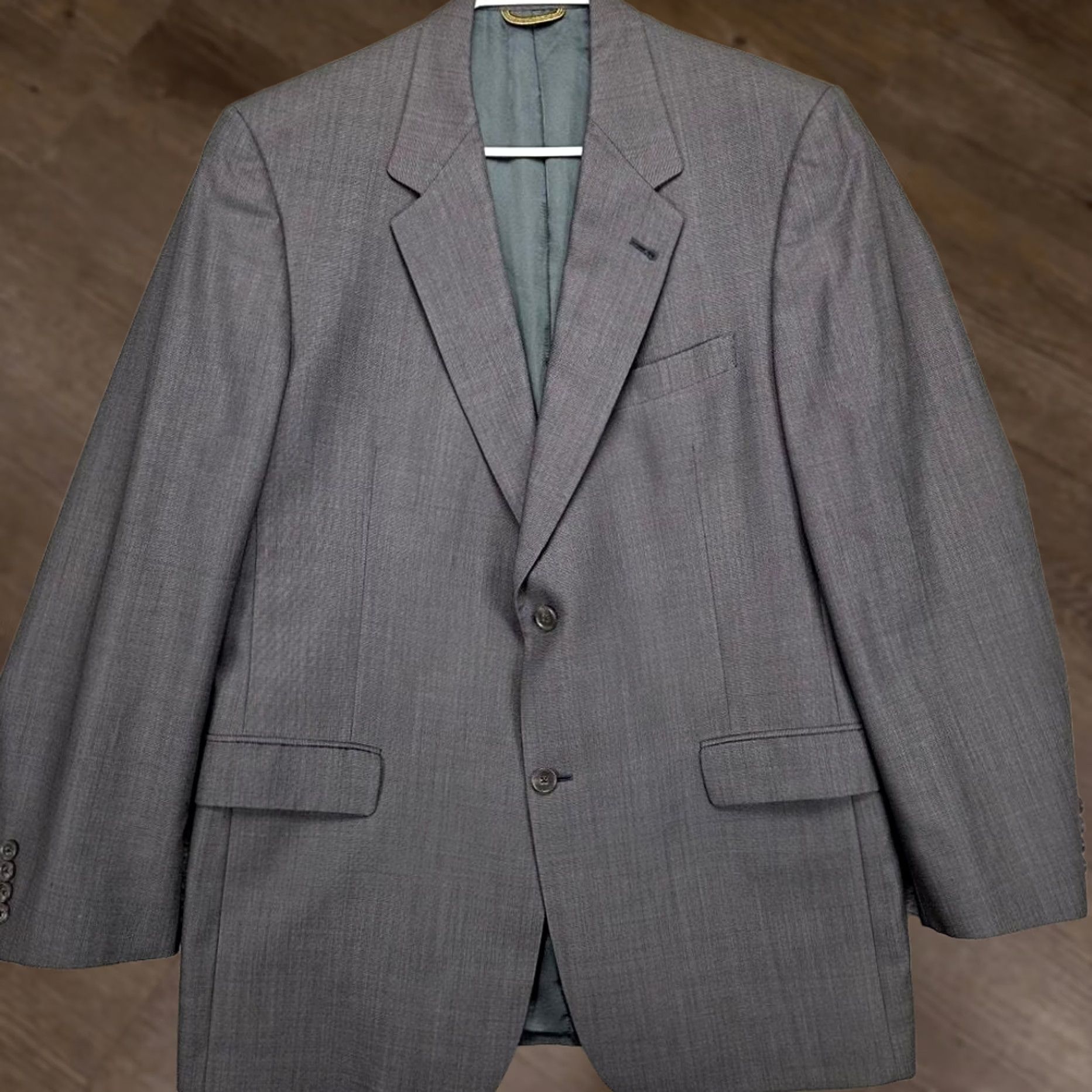 Hart Schaffner Marx Hart Schaffner Marx Blazer Mens 44L Grey Wool Sport Coat Size 44R - 1 Thumbnail