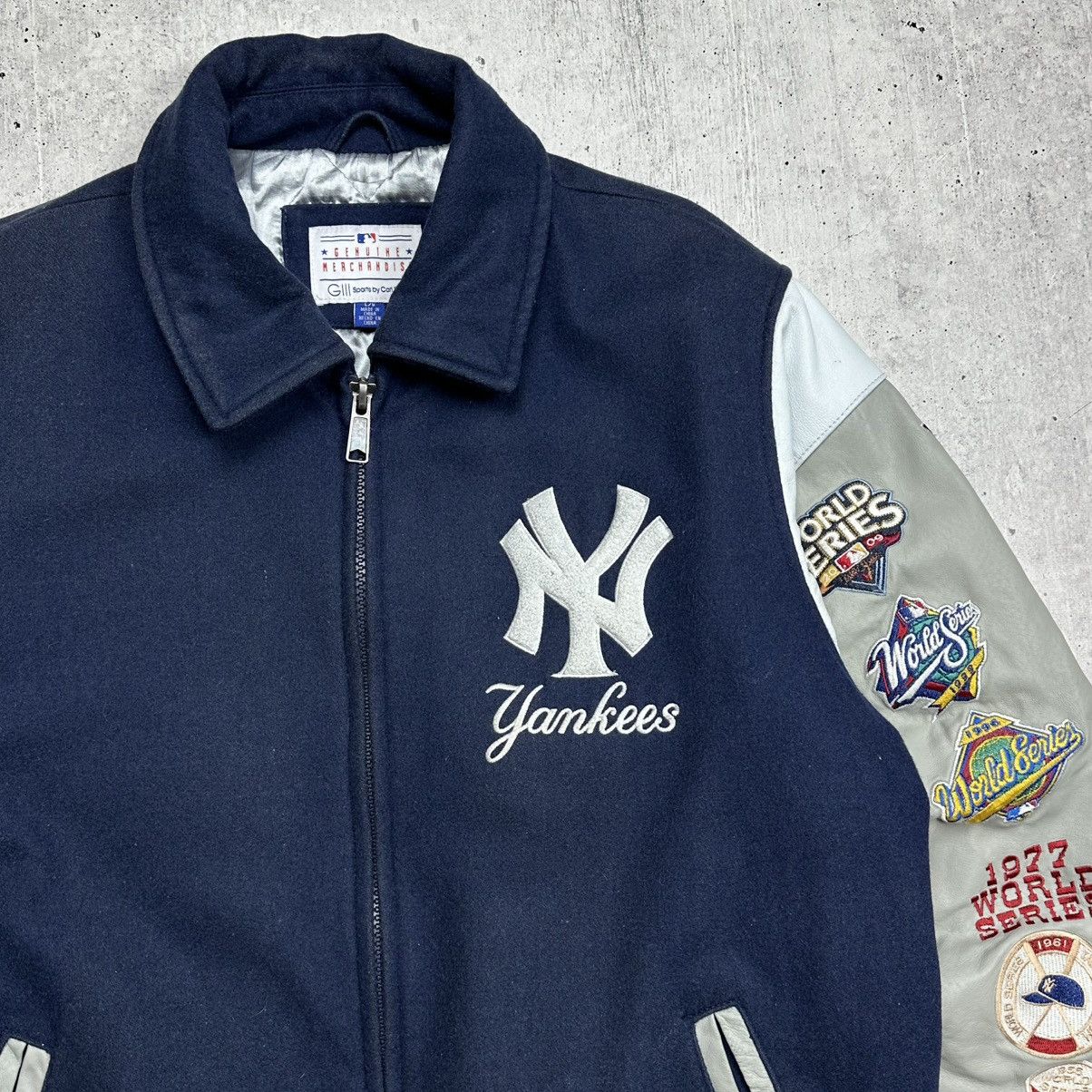 New York Yankees × Vintage New York Yankees Bomber World Series Vintage Patch Jacket Size US L / EU 52-54 / 3 - 8 Thumbnail