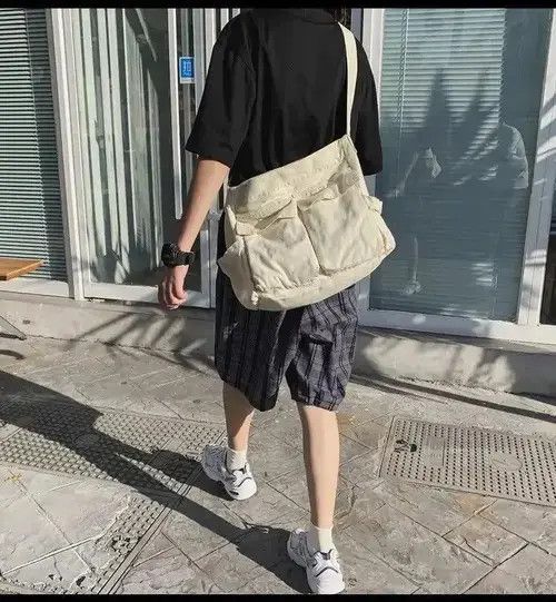 VIBE Casual Canvas messenger bag Size ONE SIZE - 2 Thumbnail