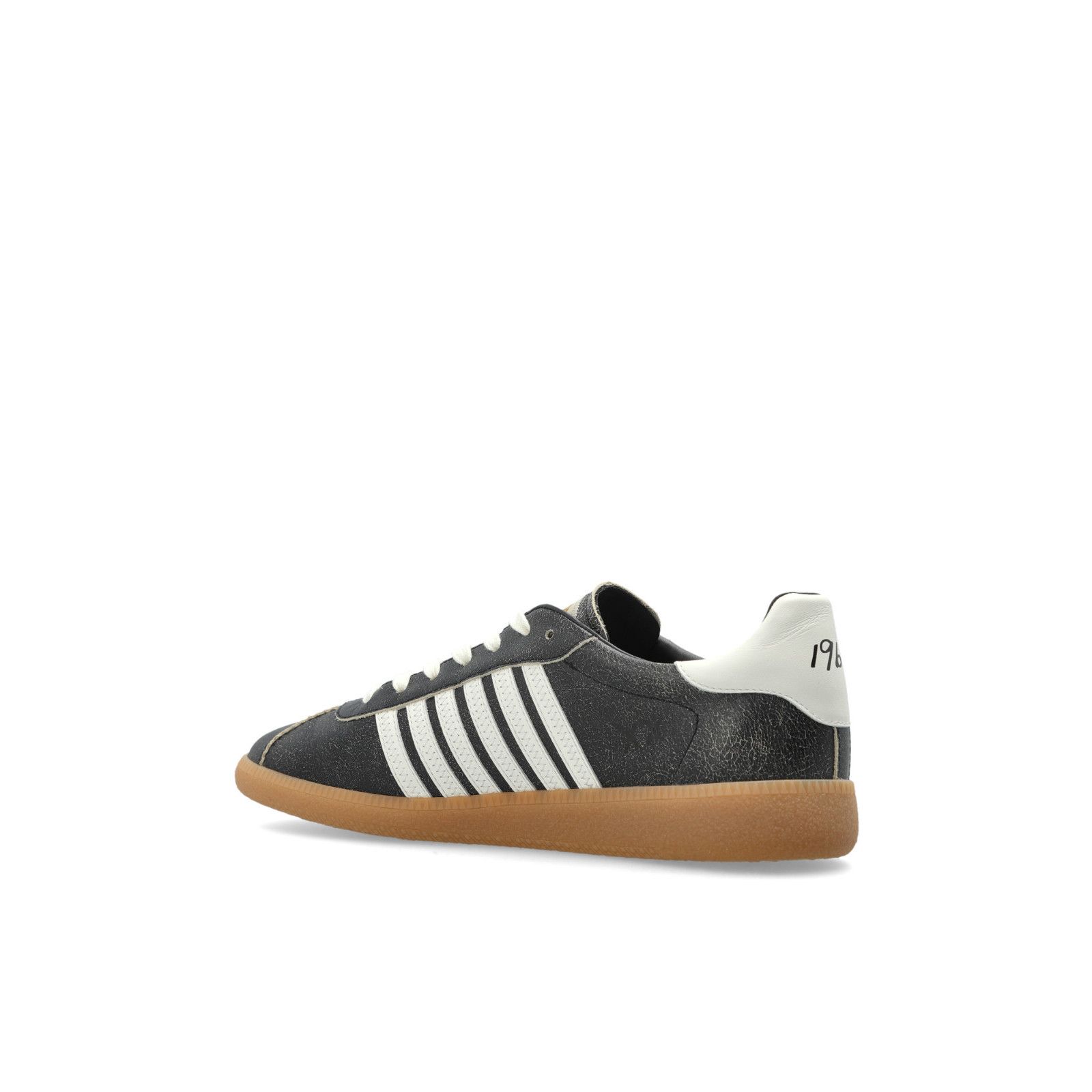 Dsquared2 DSQUARED2 Rebel Black Leather Sneakers New And Authentic (Me Size US 10 / EU 43 - 3 Thumbnail