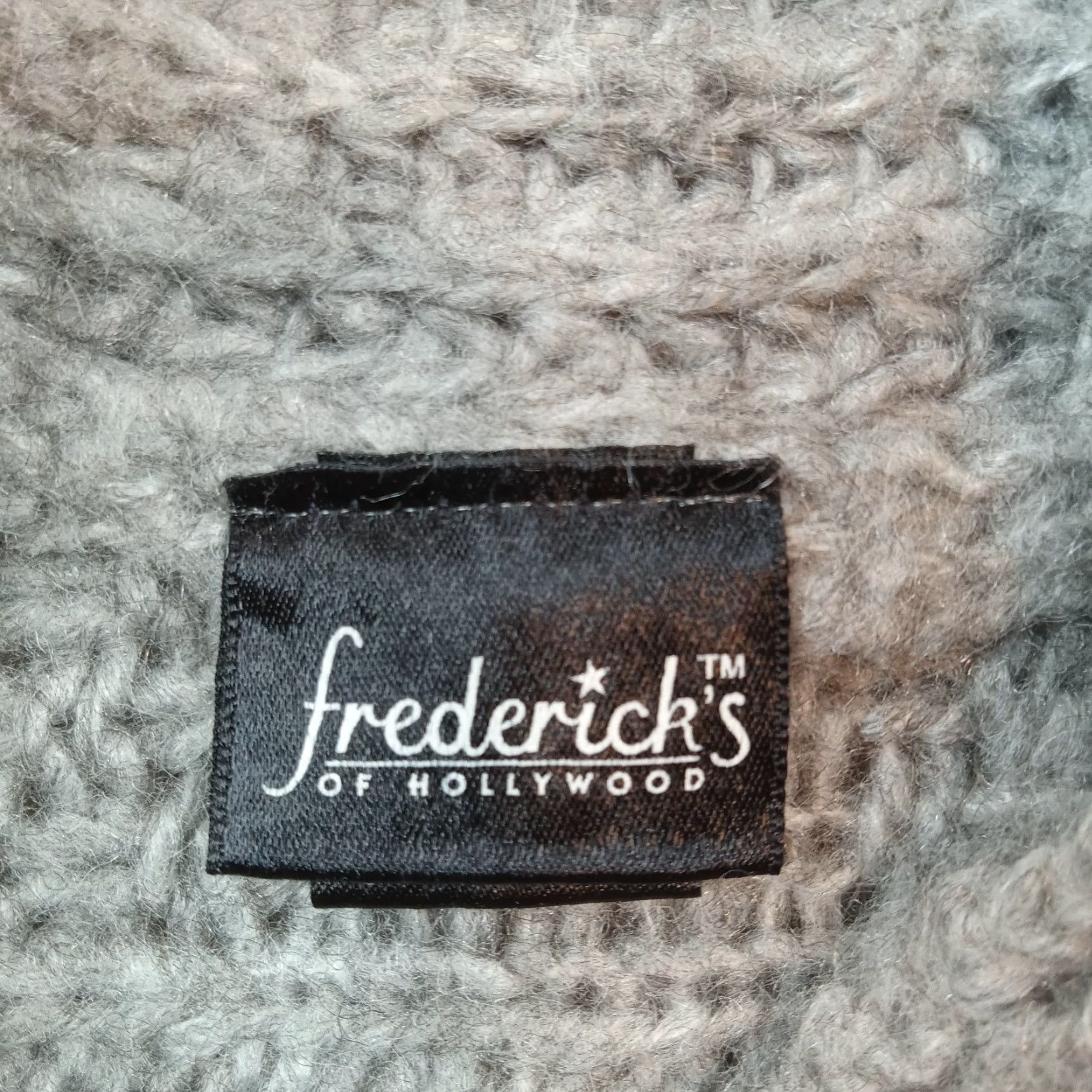Vintage Fredericks of Hollywood Women's Gray Short Sleeve Sweater Large Acrylic Wool Blend Lightweight Pullover Size L / US 10 / IT 46 - 5 Thumbnail
