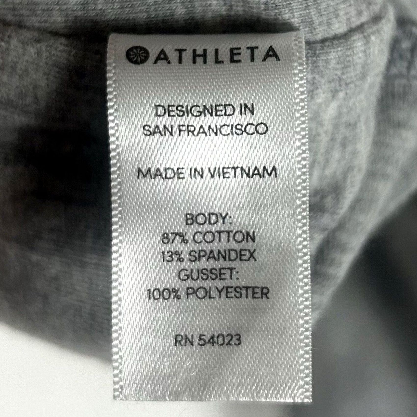 Athleta VINTAGE Athleta Capri Leggings Womens XS Light Gray Abstract Stretch Yoga Athletic Size 26" / US 2 / IT 38 - 3 Thumbnail