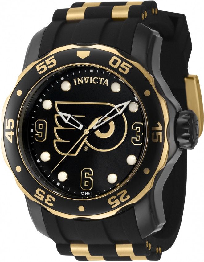 Invicta × NHL NHL Philadelphia Flyers Quartz Black Dial Men's Watch Size ONE SIZE - 1 Thumbnail