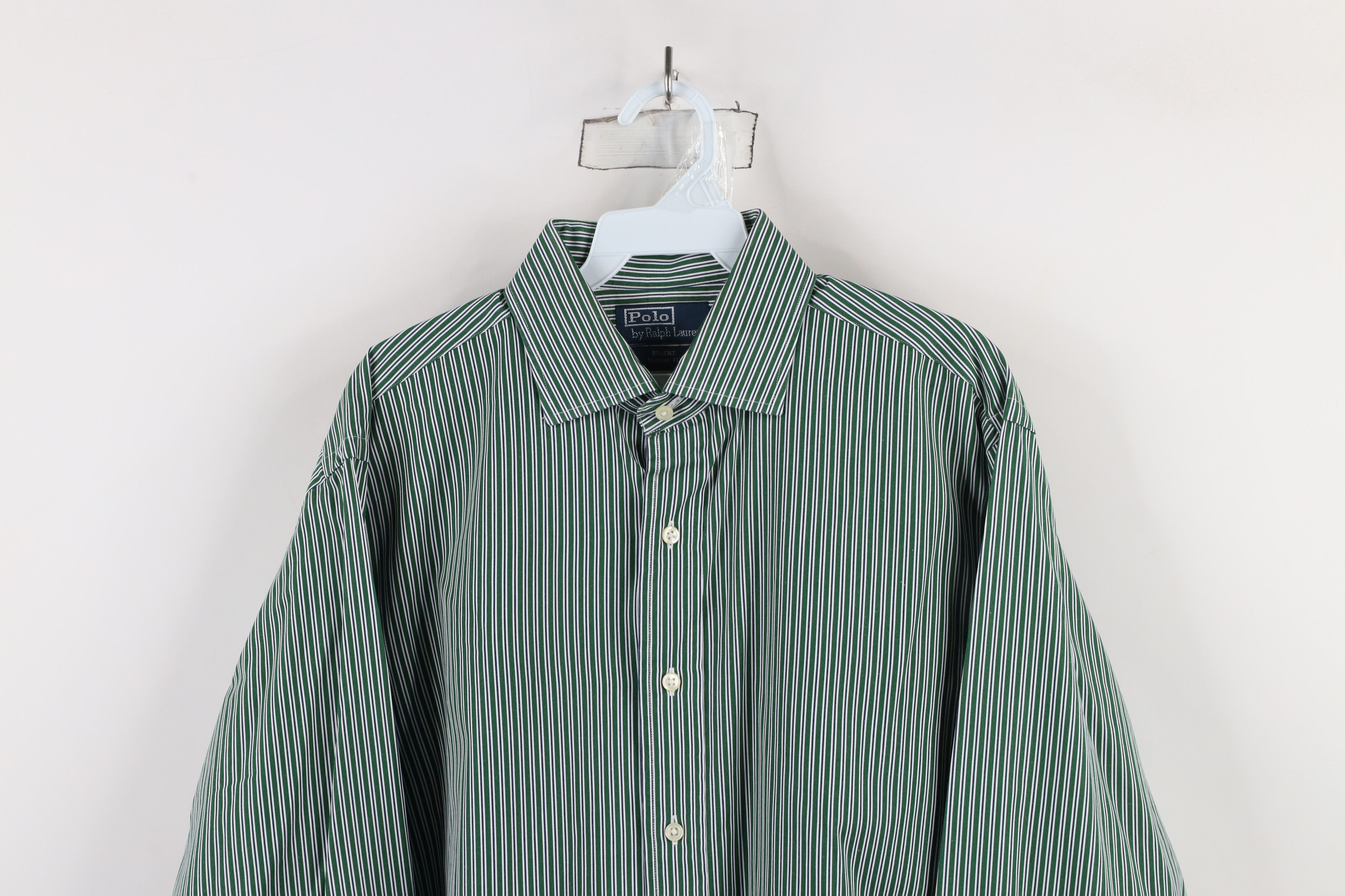Ralph Lauren × Vintage Vintage Ralph Lauren Regent Classic Fit Striped Button Shirt Size US M / EU 48-50 / 2 - 2 Thumbnail