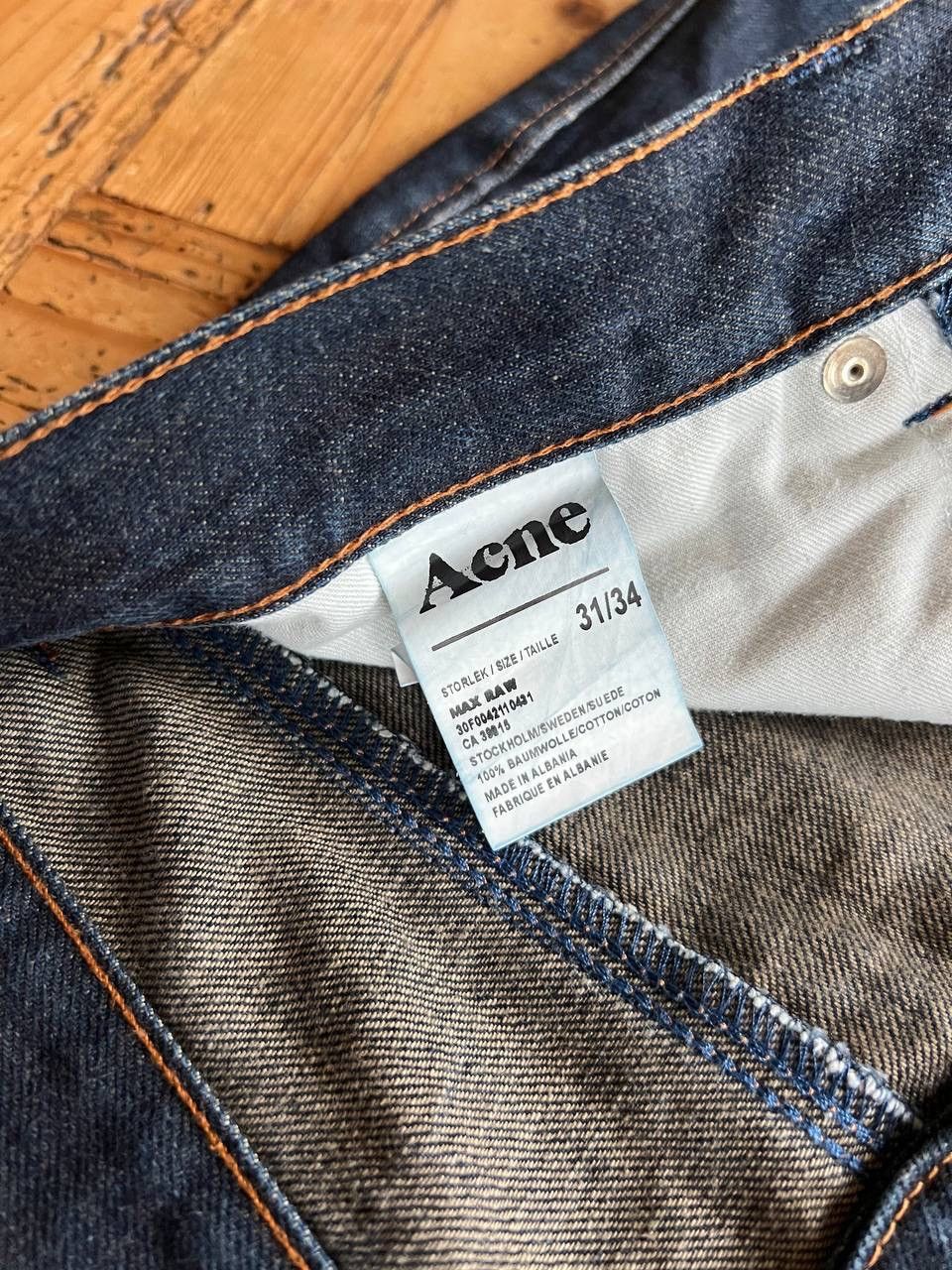 Acne Studios Acne Jeans Max Raw denim 31/34 Size US 31 - 7 Thumbnail