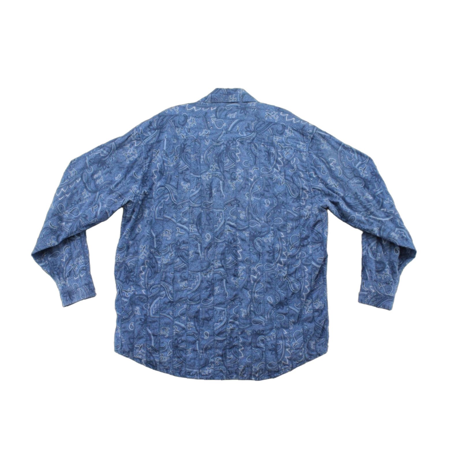 Tommy Hilfiger VINTAGE Tommy Hilfiger Shirt Mens L Blue Paisley Red Label Patch Work Flip Cuff Size US L / EU 52-54 / 3 - 1 Thumbnail