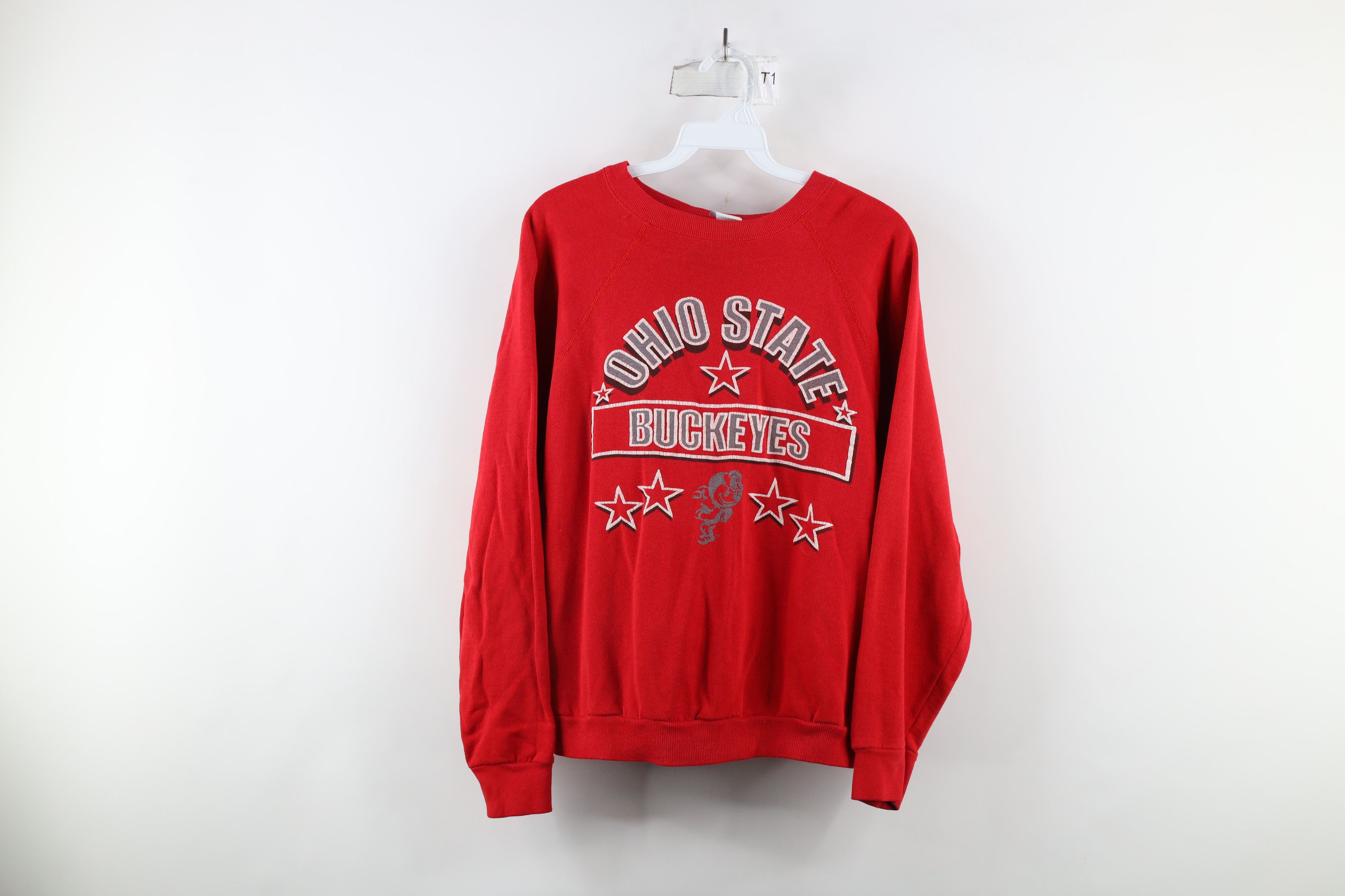 Vintage Vintage 80s Out Ohio State University Sweatshirt Red USA Size L / US 10 / IT 46 - 1 Thumbnail