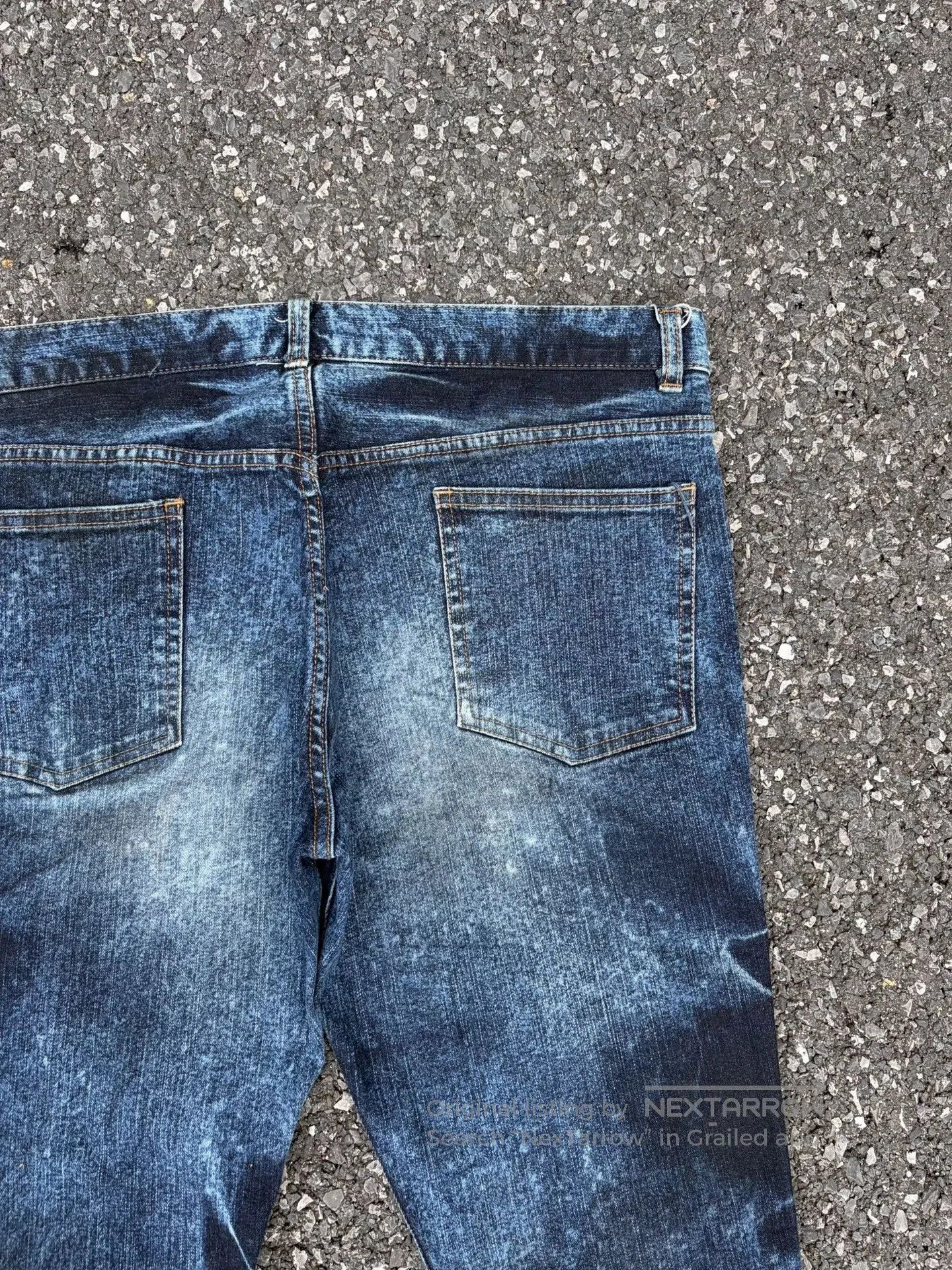 Vintage Vintage SCHLUSSEL 00s Washed Blue Jeans. Size US 36 / EU 52 - 6 Thumbnail
